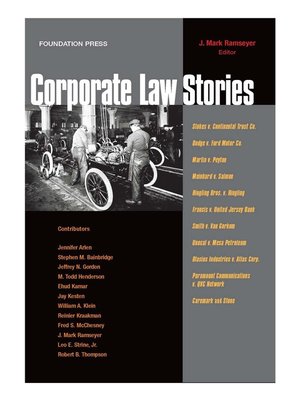 cover image of Corporate Law Stories